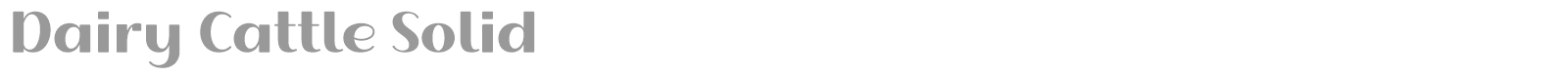 Dairy Cattle font preview